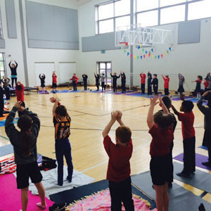 Children in gym